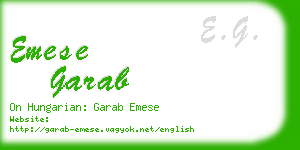 emese garab business card